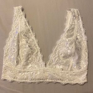 Urban Outfitters White Lace Bralette